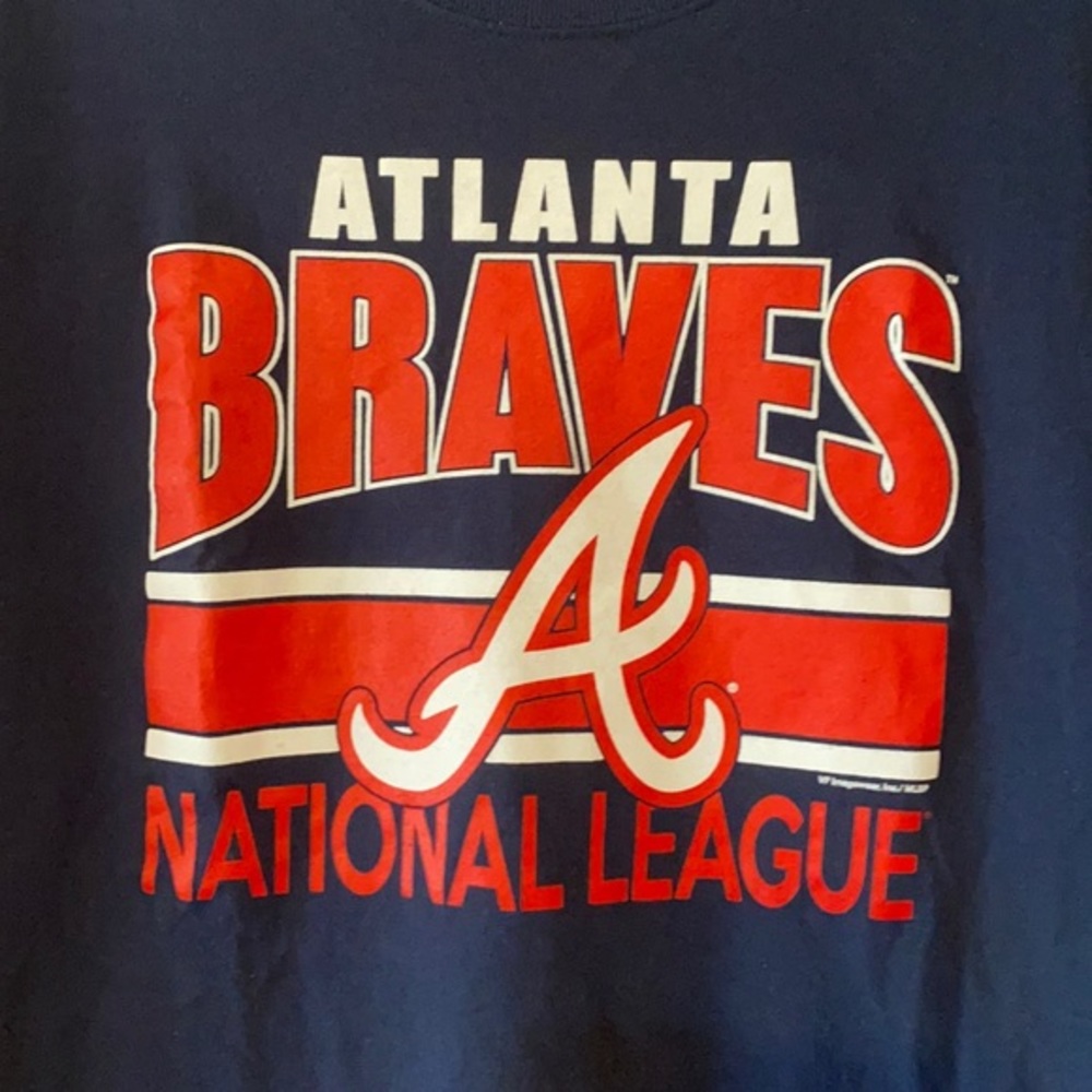 Atlanta Braves MLB Genuine Merchandise Navy Graphic T-Shirt XL Basebal